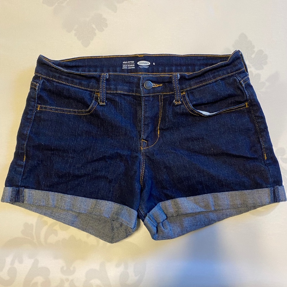 Old Navy Dark-Wash Jean Shorts